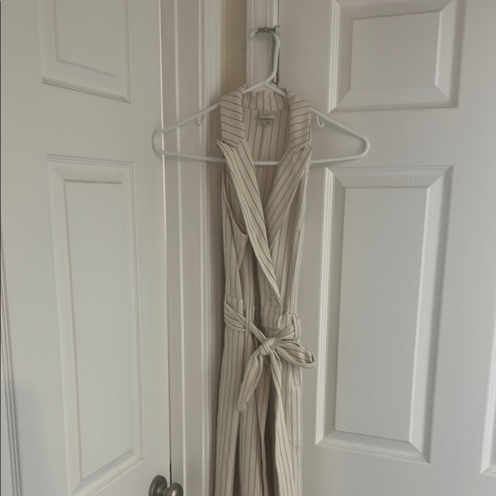 A new day pinstripe jumpsuit size small